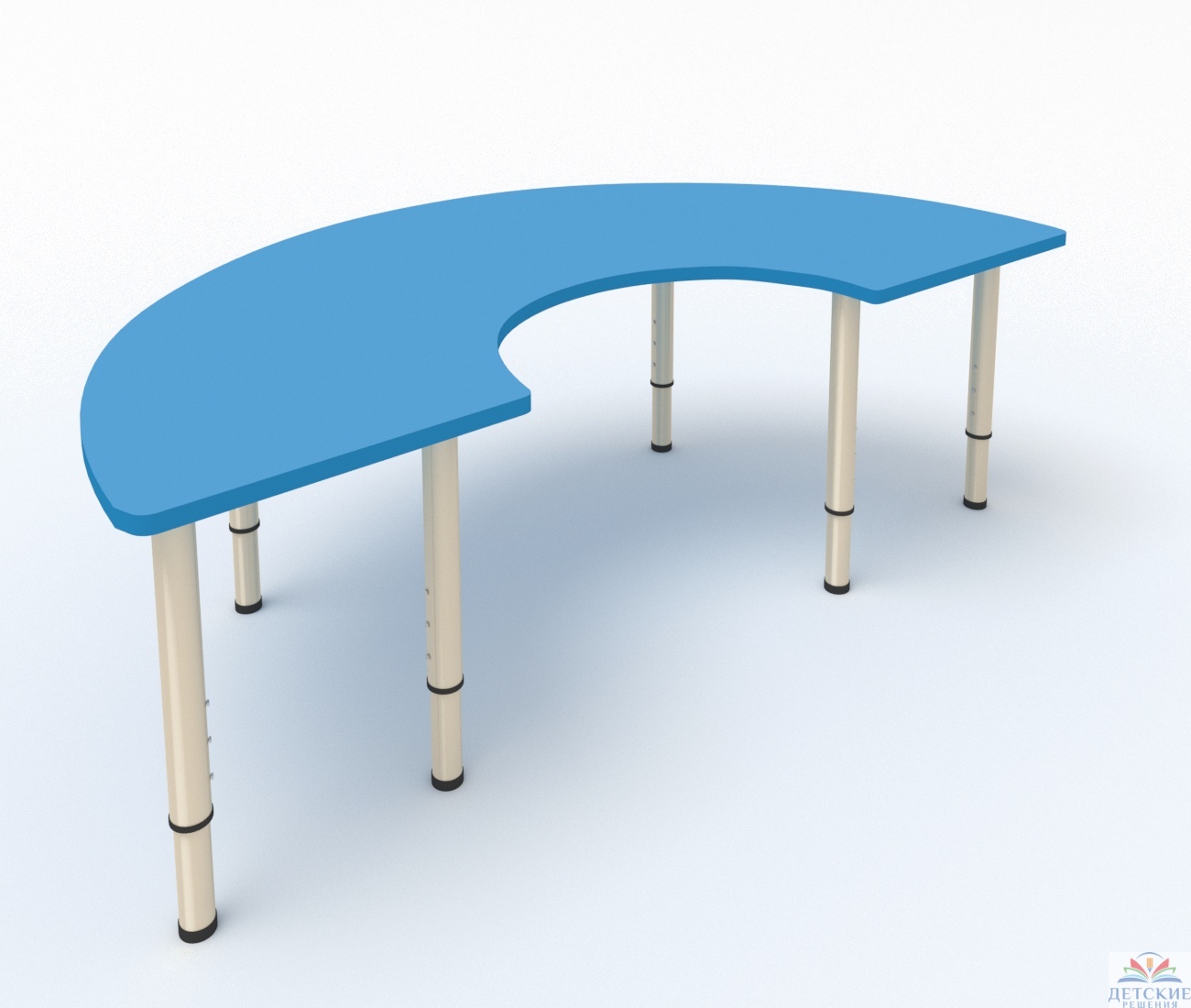 столы для детского сада полукруглые